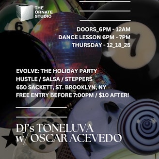 Evolve: The Holiday Party! Hustle, Salsa, Steppers 1