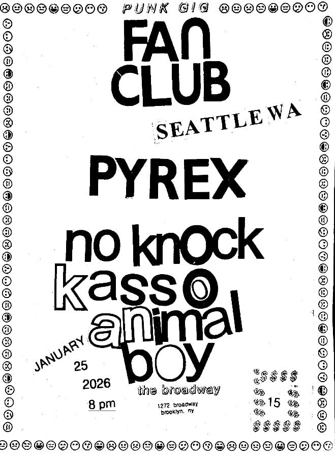 Fan Club (WA), Pyrex, No Knock, Kasso and Animal Boy live 1