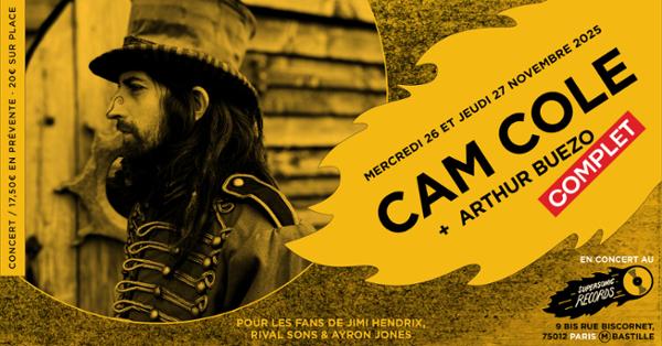 Cam Cole + Arthur Buezo en concert pour 2 dates 1
