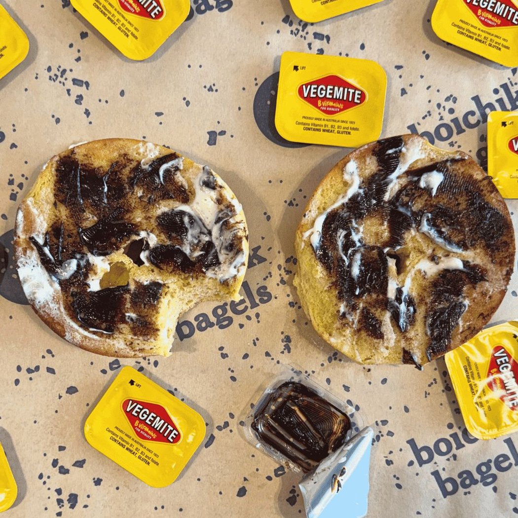 Vegemite on New York Bagels 1