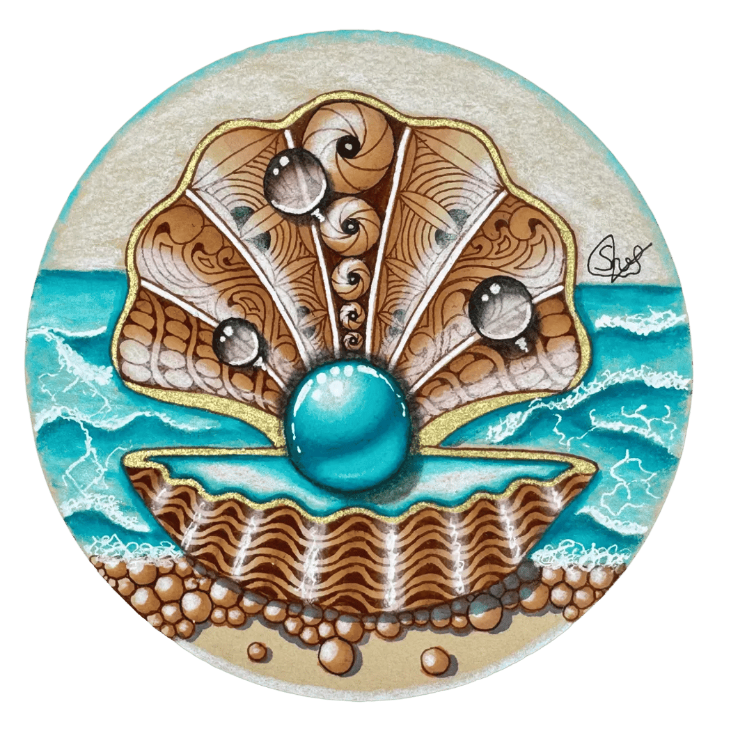 Beachy Zentangle 2
