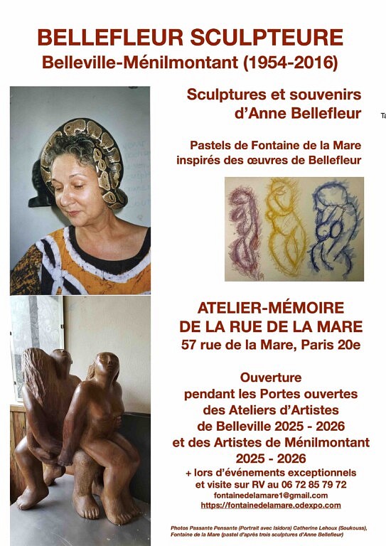 Exposition « Bellefleur sculpteure, Belleville-Ménilmontant (1954-2016) » 1
