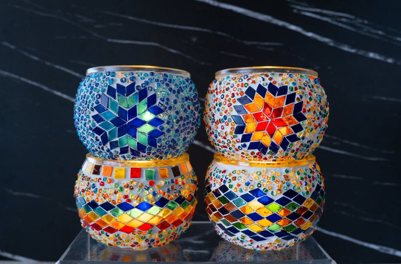 Candle Making with Turkish Mosaic Holders 1