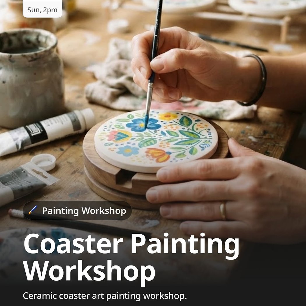 Coaster Painting Workshop 1