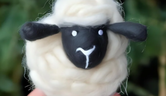 Crafts & Cocktails: Needle Felted Sheep 1