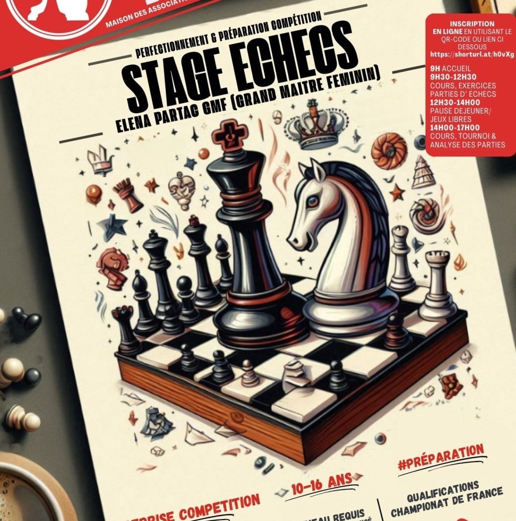 Stage échecs pour les vacances de la Toussaint 2025 3