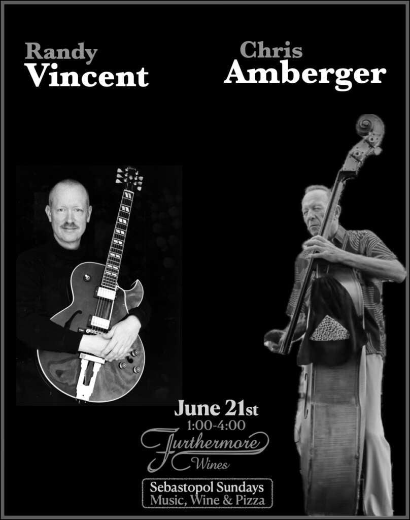 Jazz guitarist Randy Vincent and Chris Amberger on bass 1