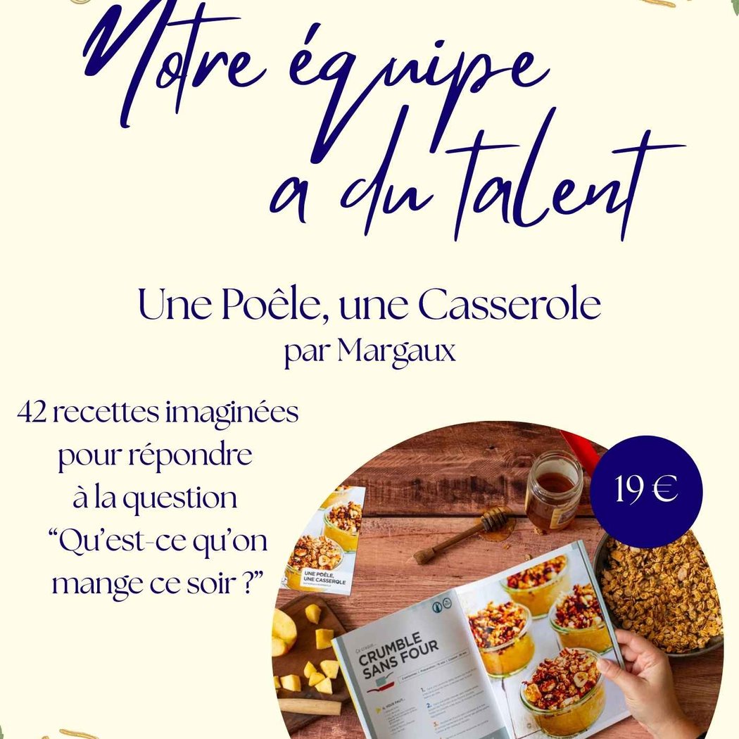 Livre de cuisine avec La Mouette Toquée 1