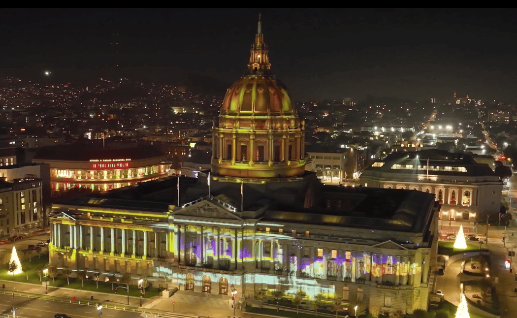 City Hall Winter Lights 1