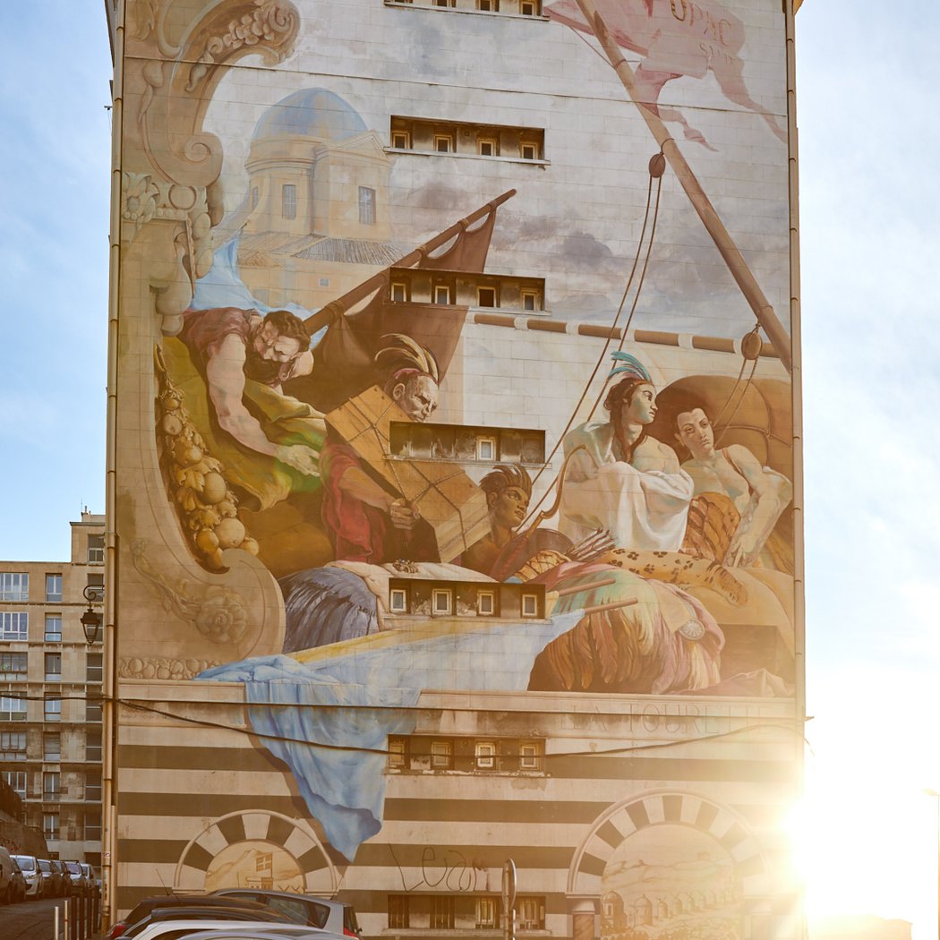 Fresque murale: Le Commerce 1