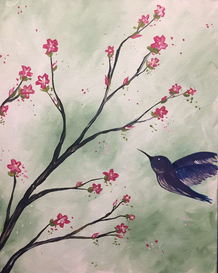Hummingbird Blossoms 1