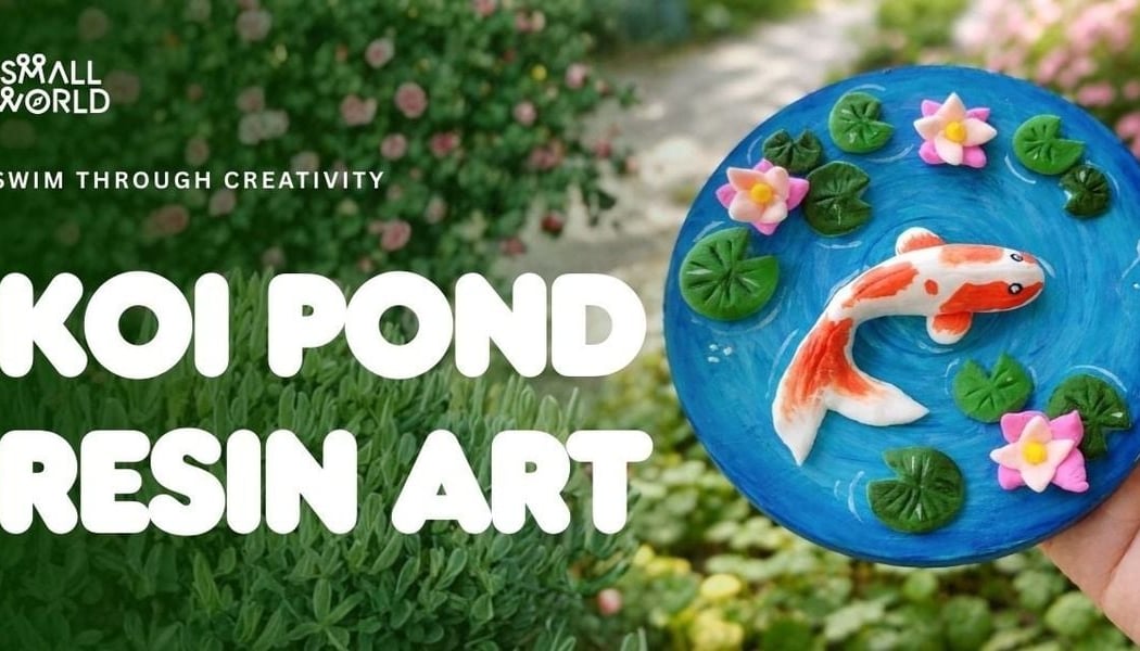 Koi Pond Resin Art 1