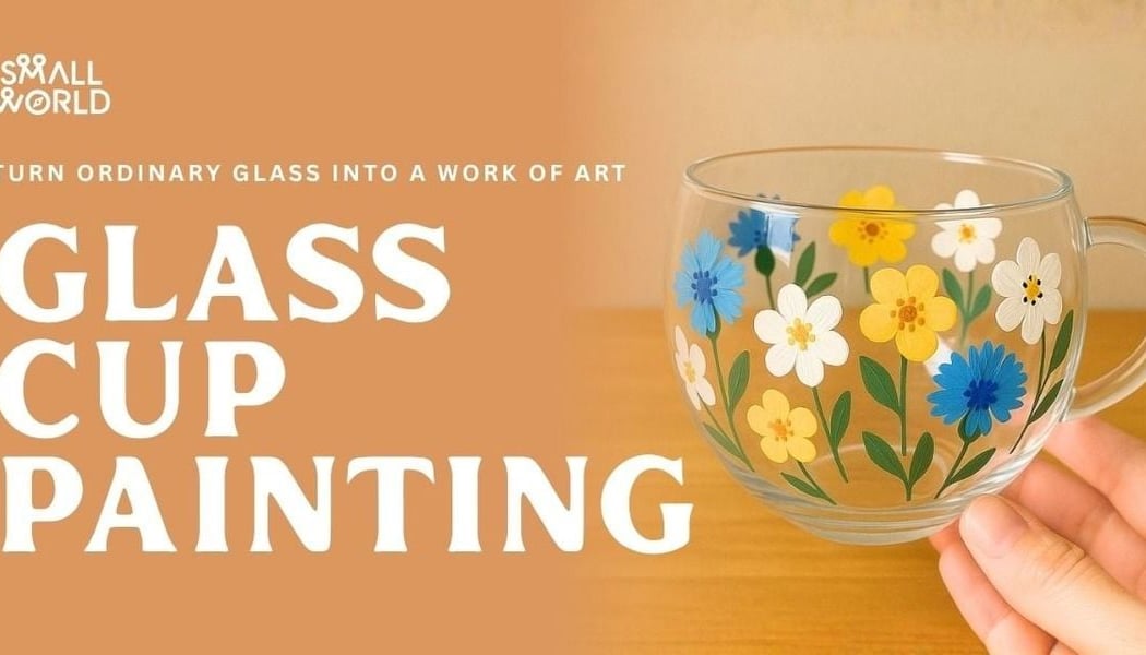 Glass Cup Painting 1