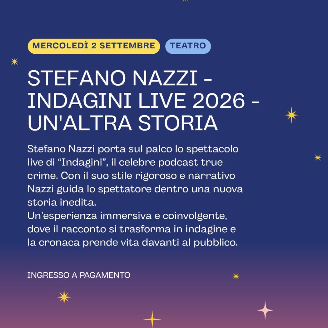 STEFANO NAZZI - INDAGINI LIVE 2026 - UN’ALTRA STORIA 1