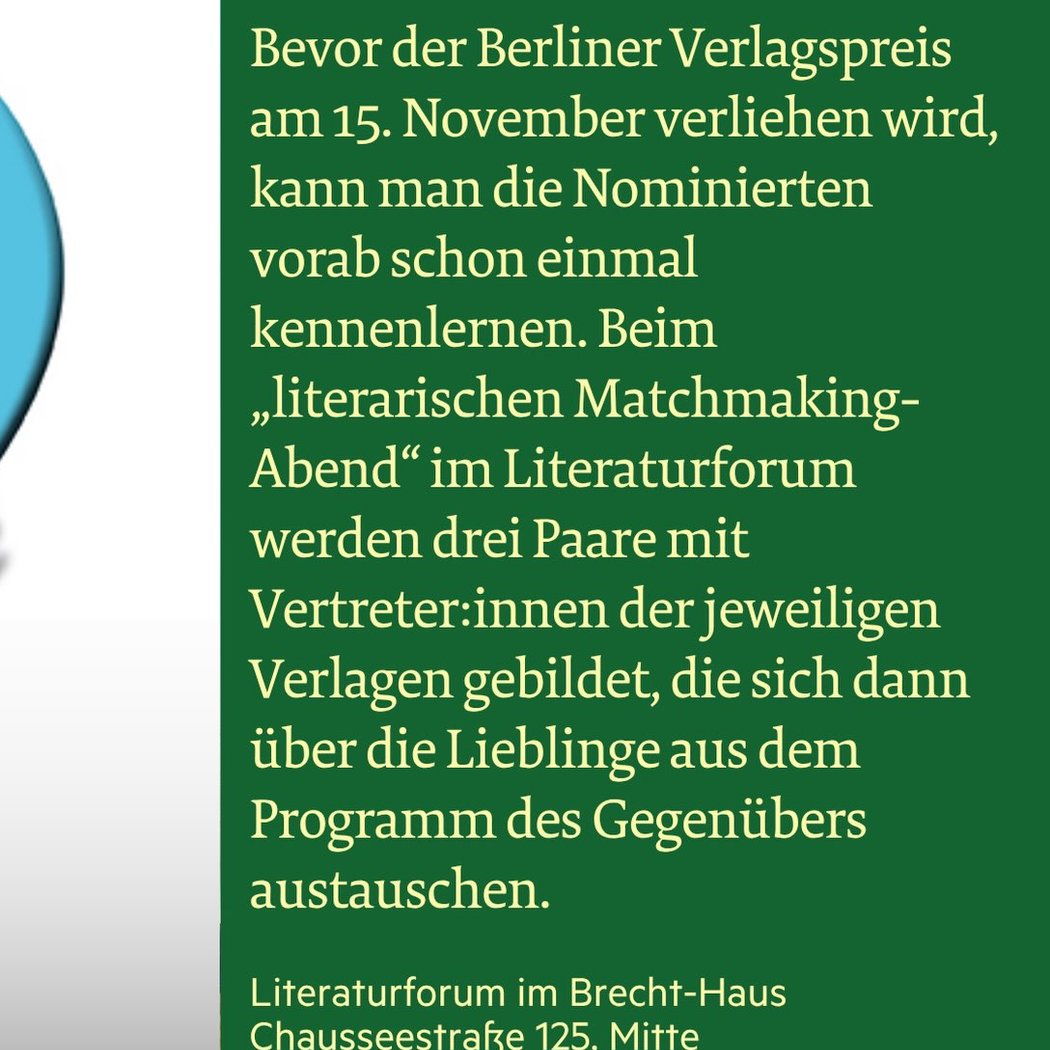 literarischen Matchmaking-Abend 3