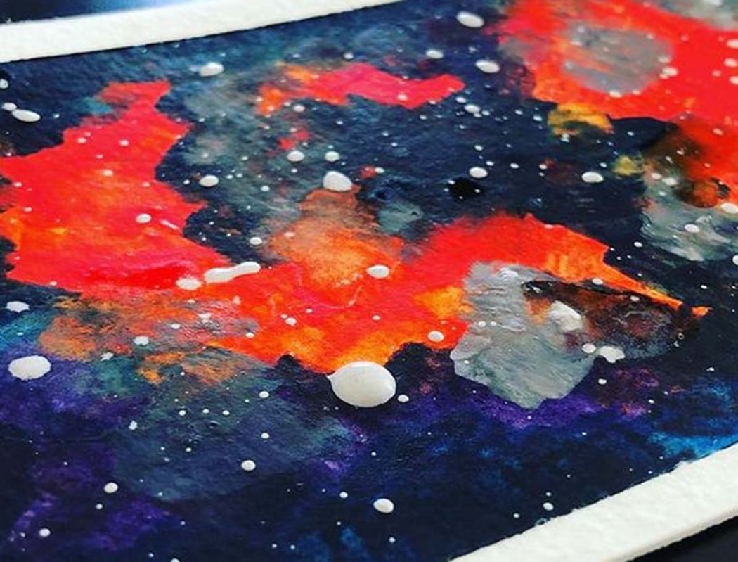 Beginner’s Watercolor: Night Sky, Galaxy, And Deep Space 1