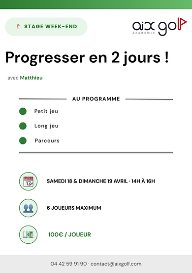 Stage WEEK-END 1