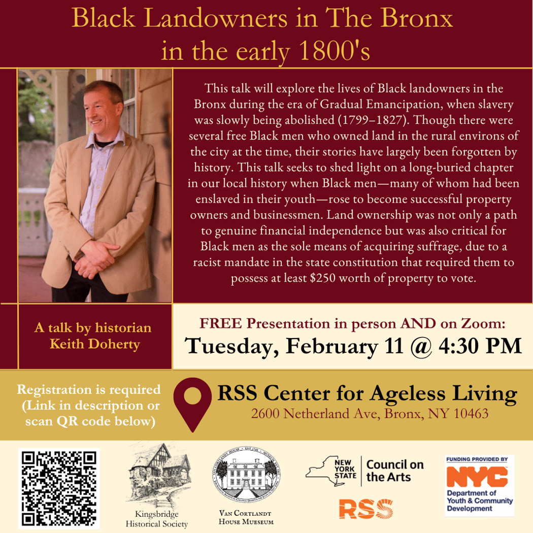 Black Landowners in the Bronx in the Early 1800s 1