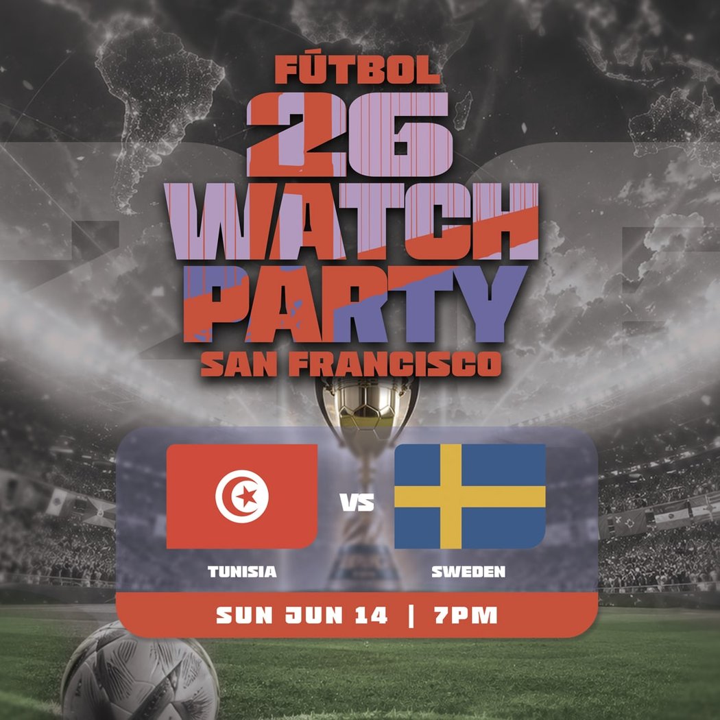 FUTBOL WATCH PARTY – Tunisia vs. Sweden 1