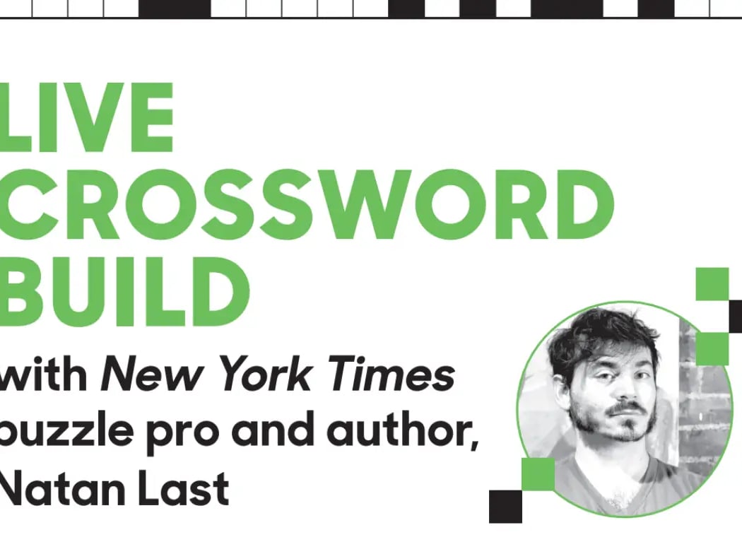 JASA Live Crossword Build with New York Times Puzzle Pro and Author Natan Last 1