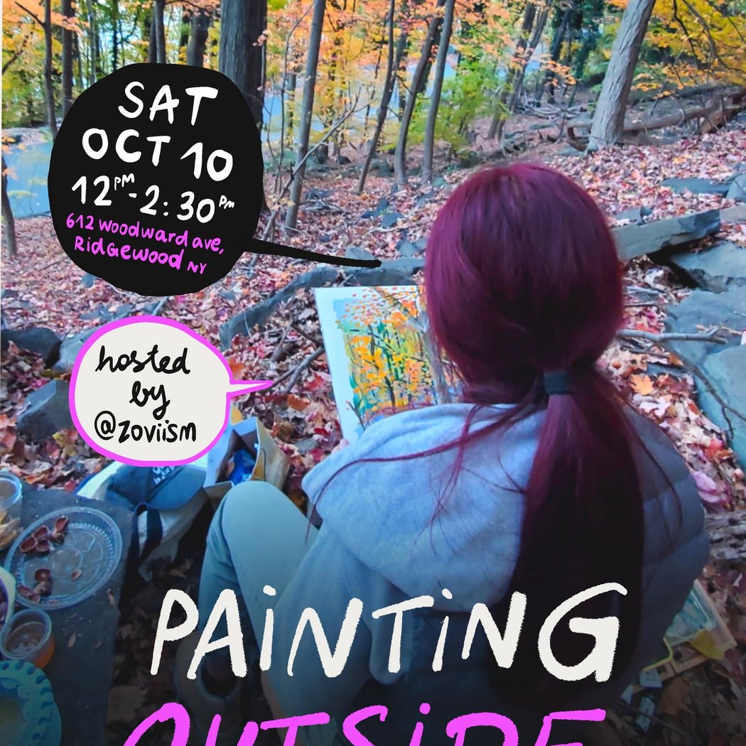 Backyard Plein Air / Painting Outside Class with Zovi