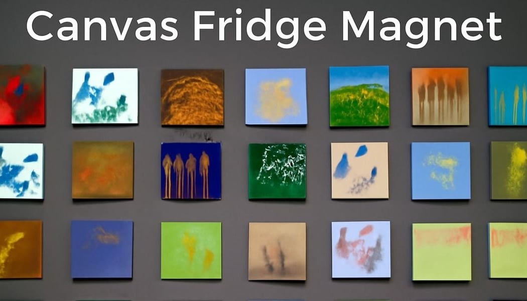 Canvas Fridge Magnet Art Workshop 1