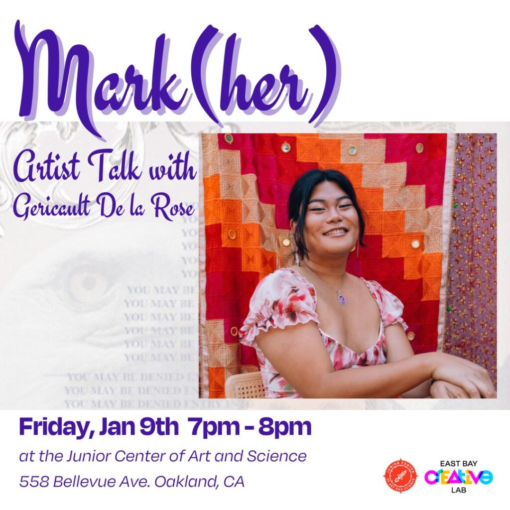 Mark(her) – Artist Talk with Gericault De La Rose 1