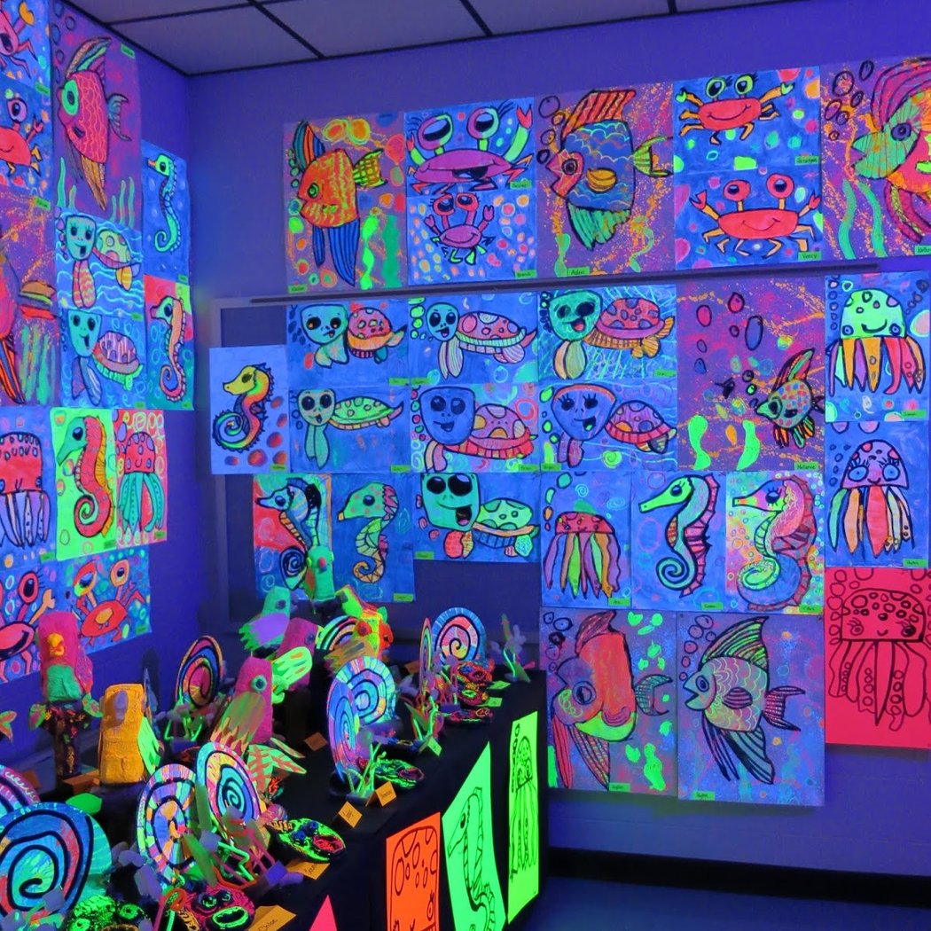 Glow in the Dark Art Class 1