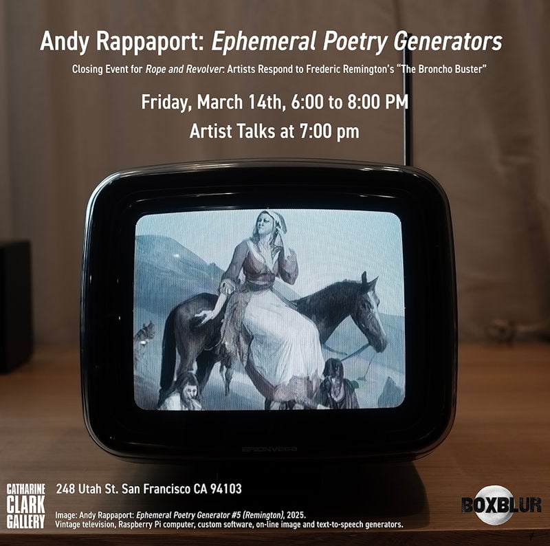 Andy Rappaport: Ephemeral Poetry Generators 1