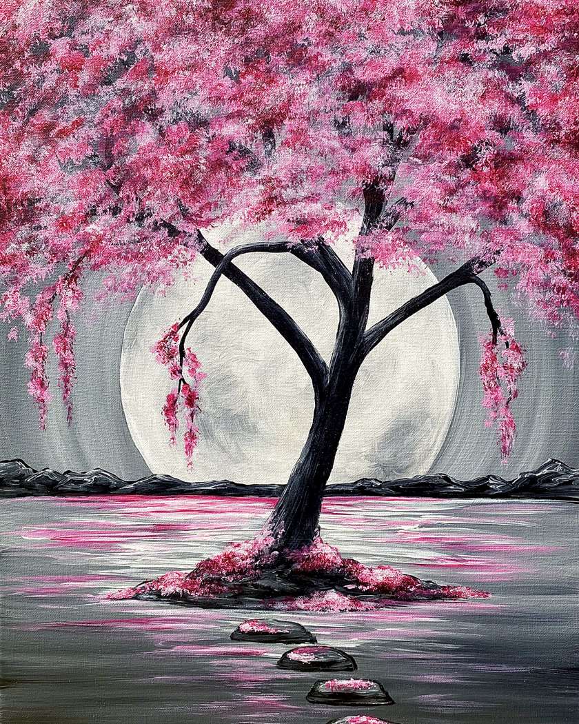 Cherry Blossom River 1