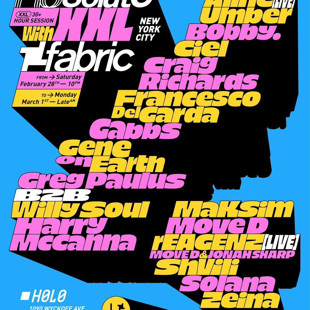 Special 30+ Hour Session in Collaboration with Fabric 1