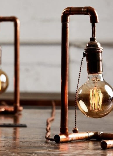 Custom Copper Lamp Class 1