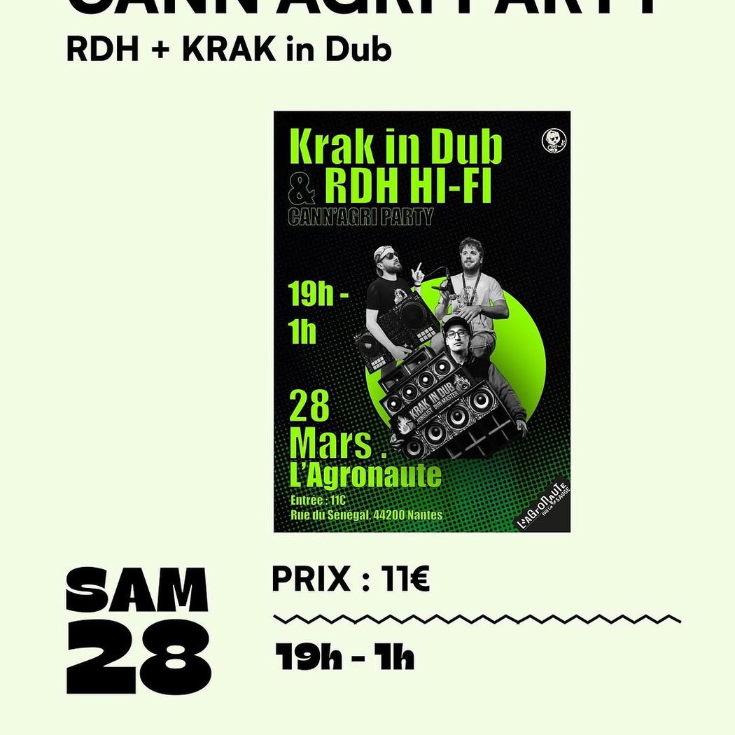 After Cann'Agri party - RDH Hi-Fi + Krak in Dub 1