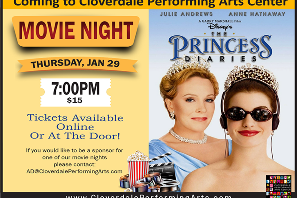 Movie Night: Walt Disney Pictures Presents, The Princess Diaries 1