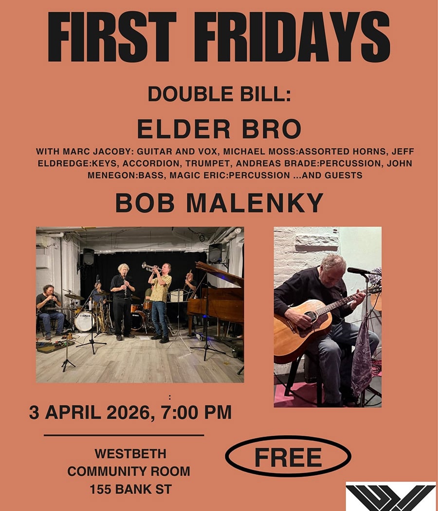First Friday Music Double Feature Elder Bro and Bob Malenky 1