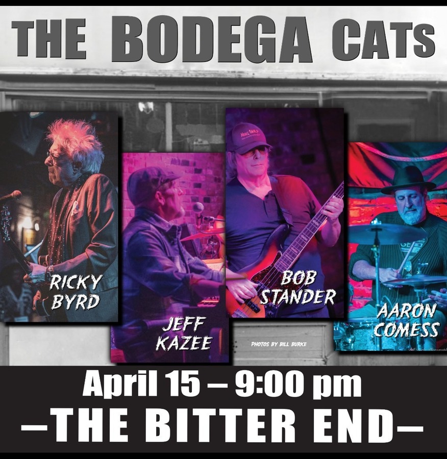 The Bodega Cats W/ Ricky Byrd, Jeff Kazee, Bob Stander, Aaron Comess 1
