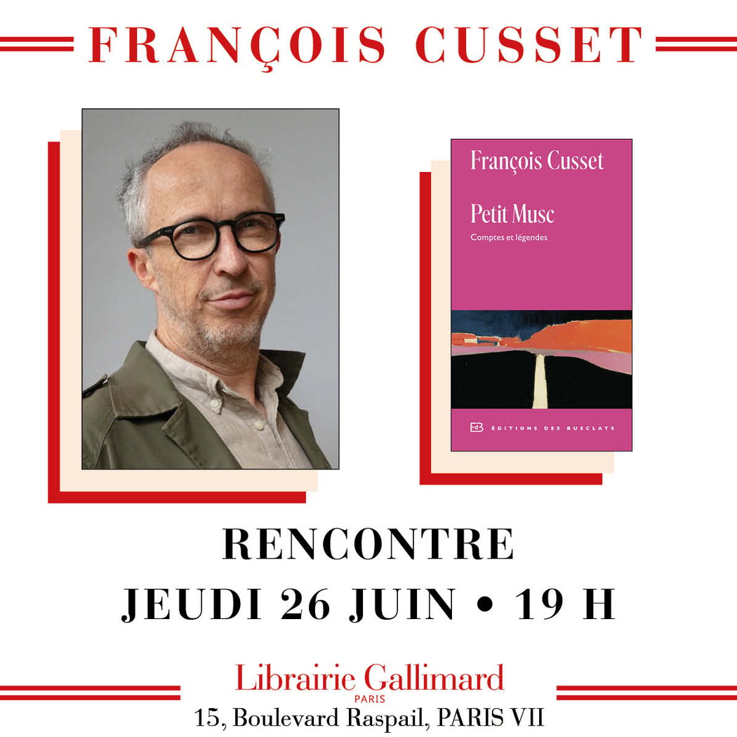 François Cusset présente son récit drolatique « Petit Musc : Comptes et légendes » 1