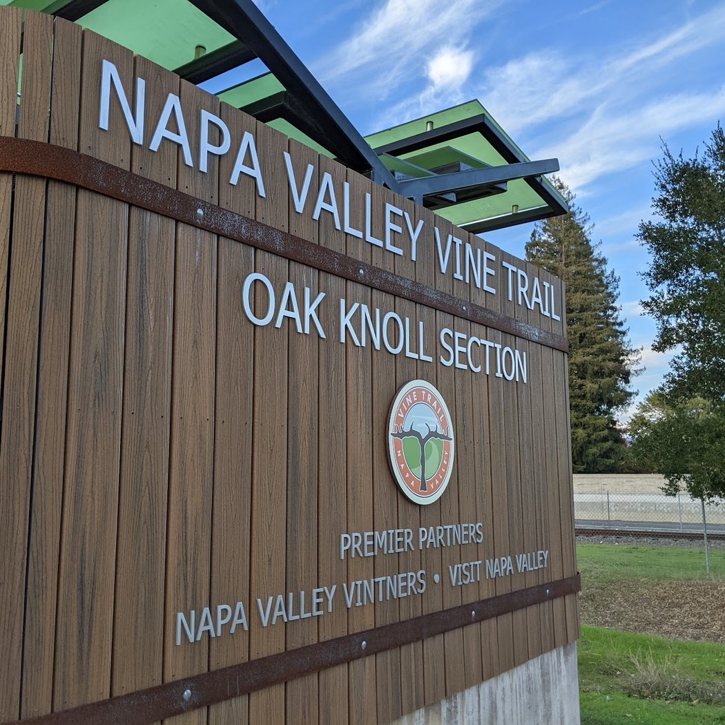 Napa Valley Vine Trail Trailhead at Redwood and Solano 2