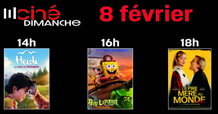 CINE-DIMANCHE: 3 FILMS POUR TOUS LES GOÛTS 1