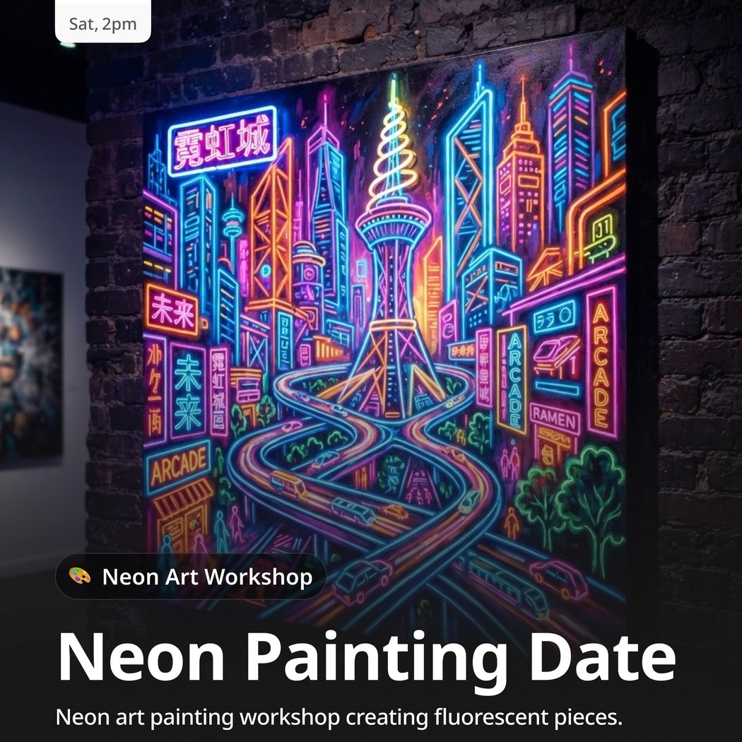Neon Painting Date 1