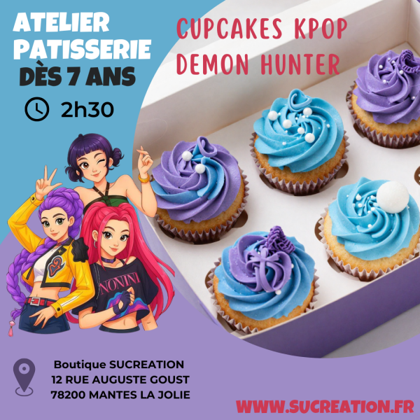 Atelier enfant dès 7 ans - Cupcakes KPOP Demon Hunter 1