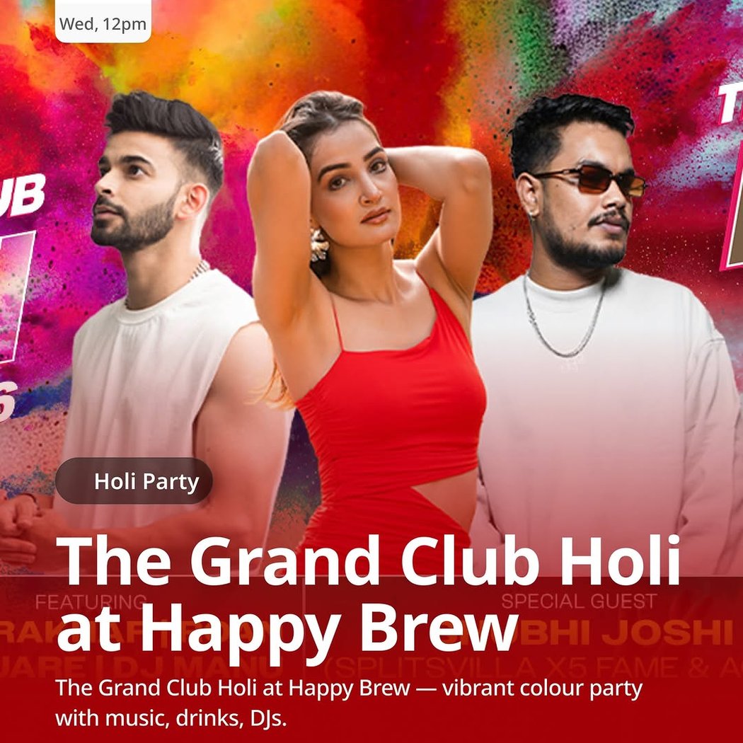 The Grand Club Holi 1