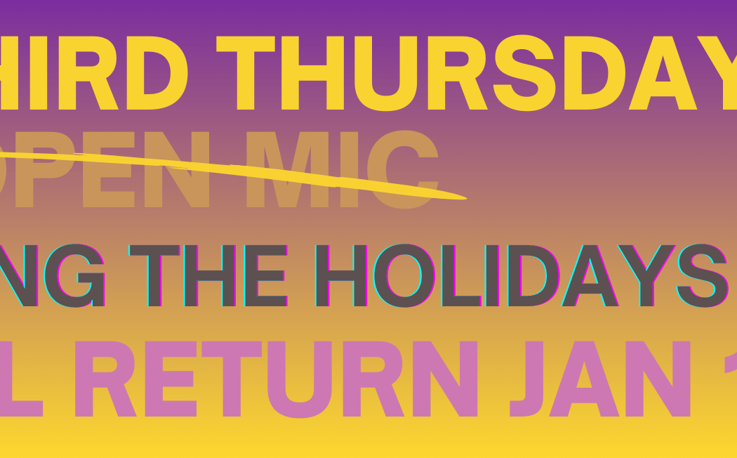 Third Thursday Open Mic 1