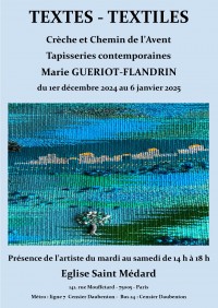 Textes Textiles, crèche et tapisserie de Haut-Lice : Marie Gueriot-Flandrin 2