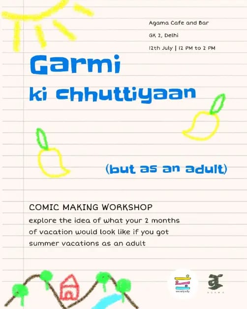 Summer Childhood Nostalgia - A Comic Zine Making Workshop 1