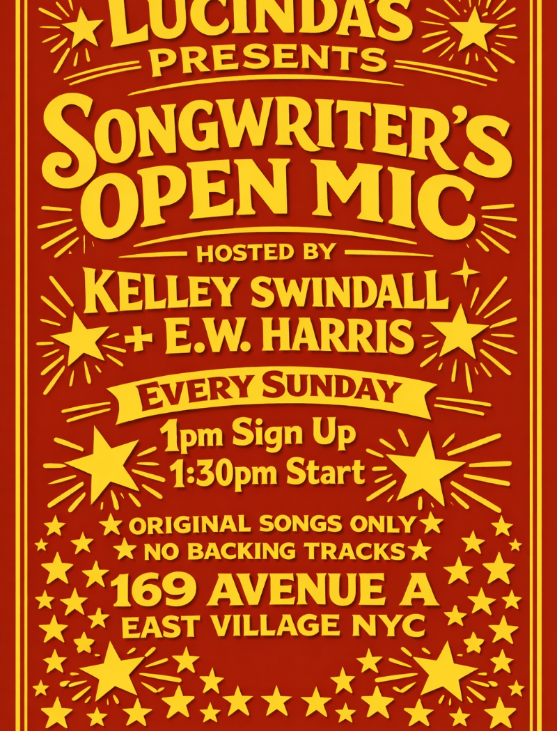 Songwriter's Open Mic