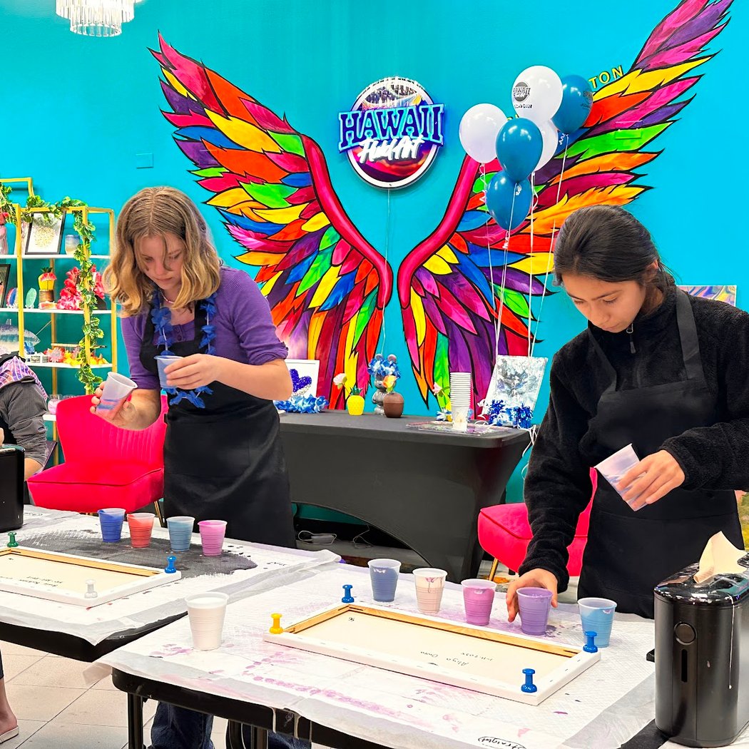 Makers Art Studio Pleasanton- (formerly Hawaii Fluid Art) Painting lessons, Team Events, Kids Birthday Party, Date Night 1