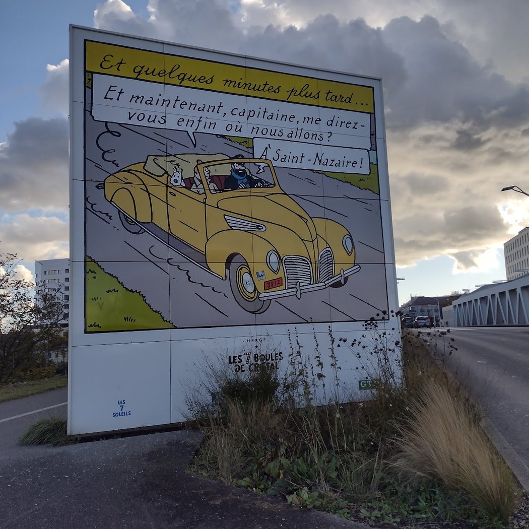 Affiche de Tintin et les 7 boules de Cristal à Saint-Nazaire 3