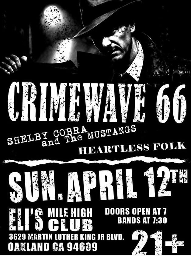 Crimewave, Shelby Cobra and the Mustangs 1