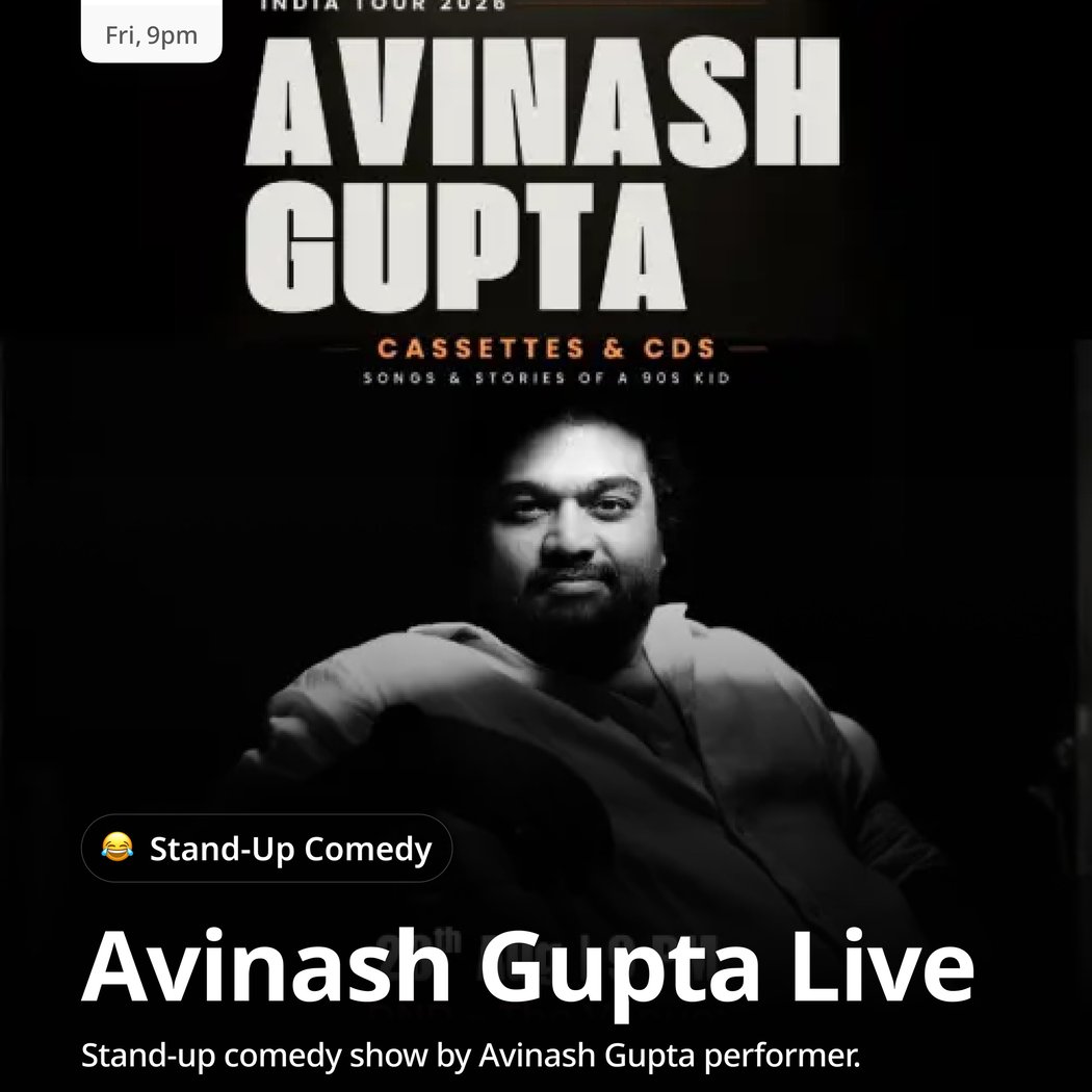 Avinash Gupta Live